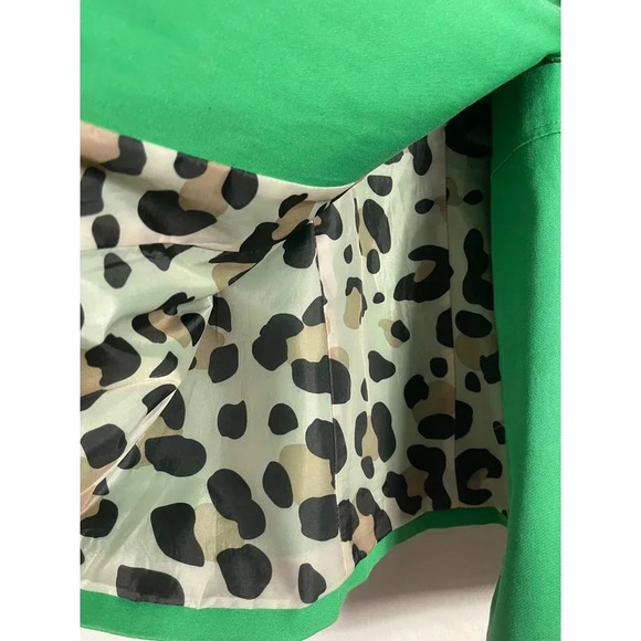 Sandro Sportswear Womens Double Breasted Long Sleeve Collared Blazer Green Sz M - Picture 8 of 8